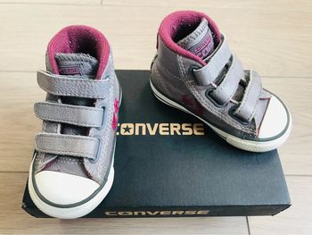 Baskets montantes à scratch enfant Converse P-20