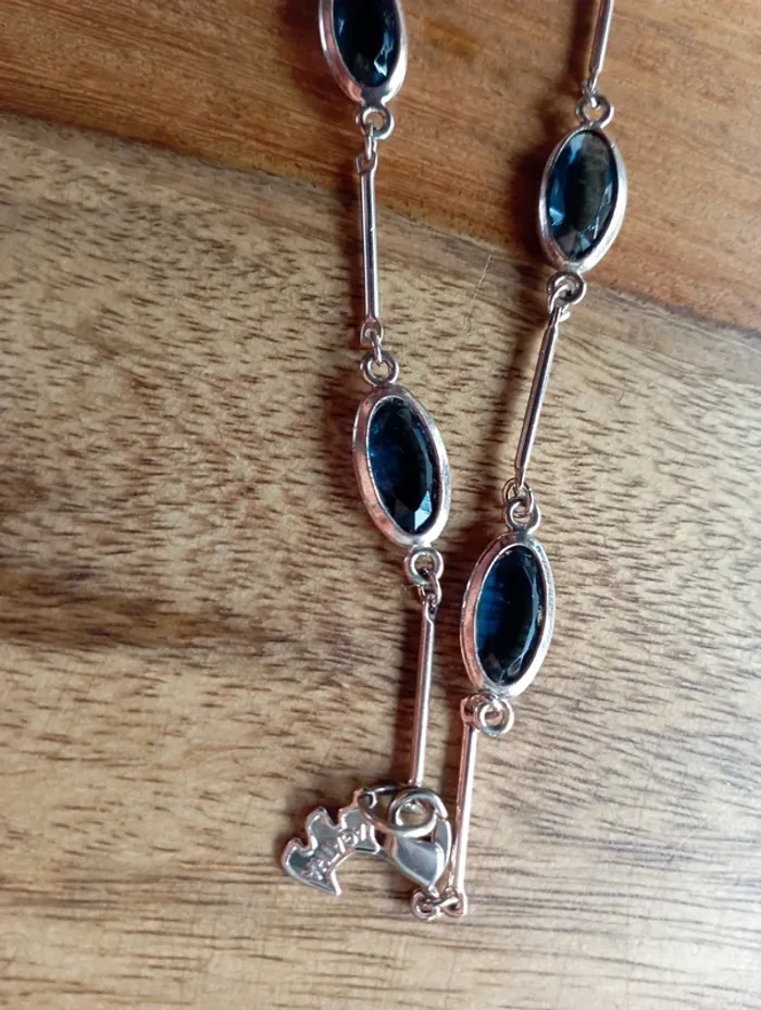Collier argent vieilli Agatha - photo numéro 2