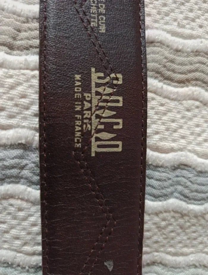Ceinture 70 cm croûte de cuir de vachette SO&CO - photo numéro 10