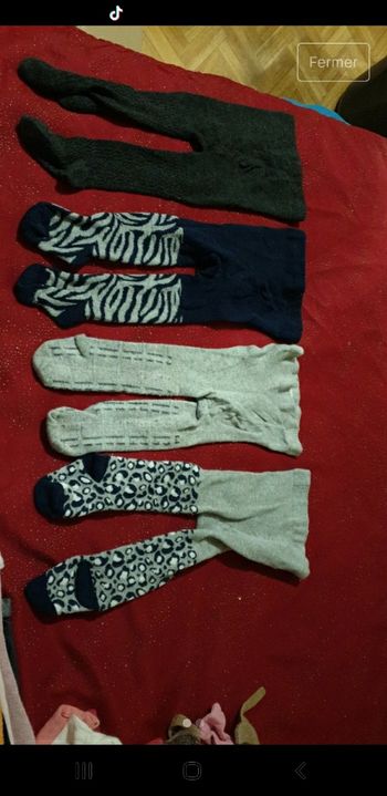 Lots 4 Collants  fille 12 mois
