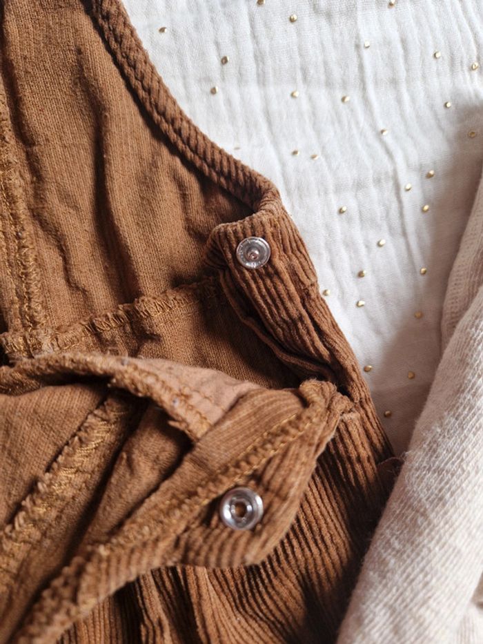 Ensemble salopette short velour - photo numéro 7