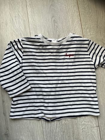 Tee shirt marinière Kiabi 12 mois