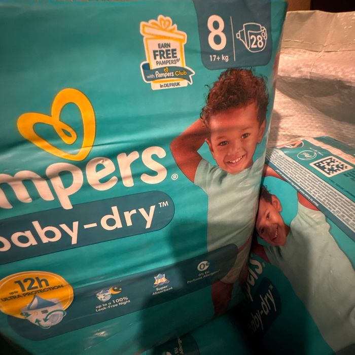 3 paquets de couches Pampers taille 8 - photo numéro 2