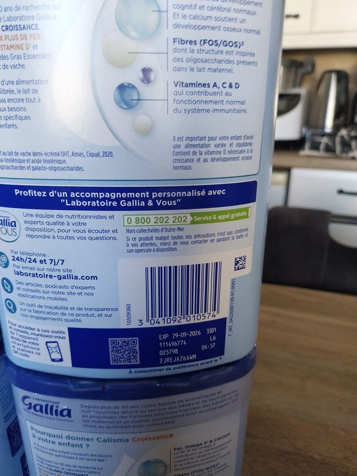 Lait gallia calisma croissance 3 ème âge - photo numéro 5