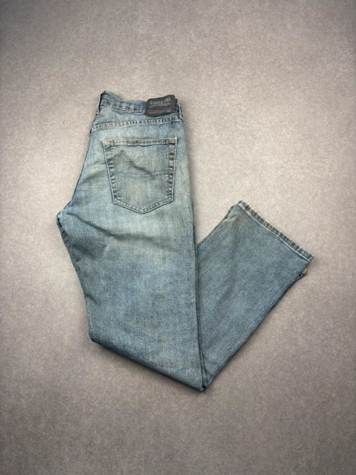 Jean pantalon coupe droite 561 noir bleu W32 L30 - photo numéro 1