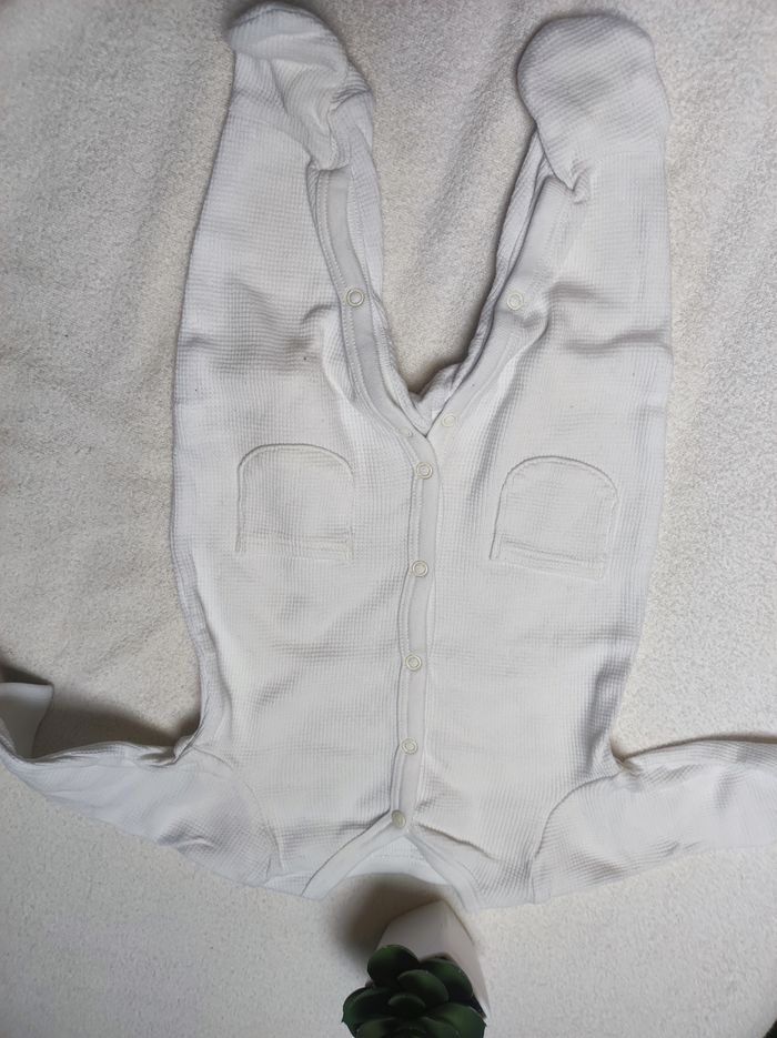 Pyjama léger blanc mixte - Taille 0-1 mois 56 - C&A Baby - photo numéro 2