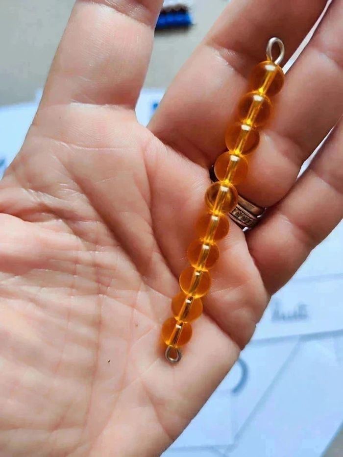 Kit de dénombrement avec perles Montessori de 1 à 20 - photo numéro 7