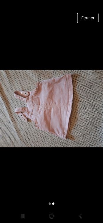 Robe salopette en jean