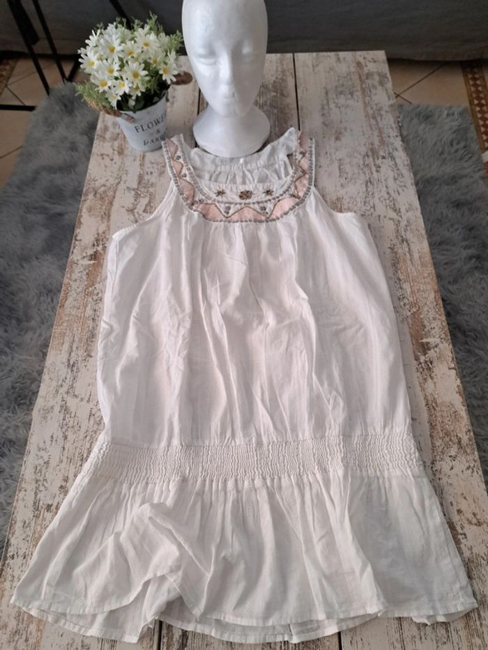 Blouse vintage liseret brodé