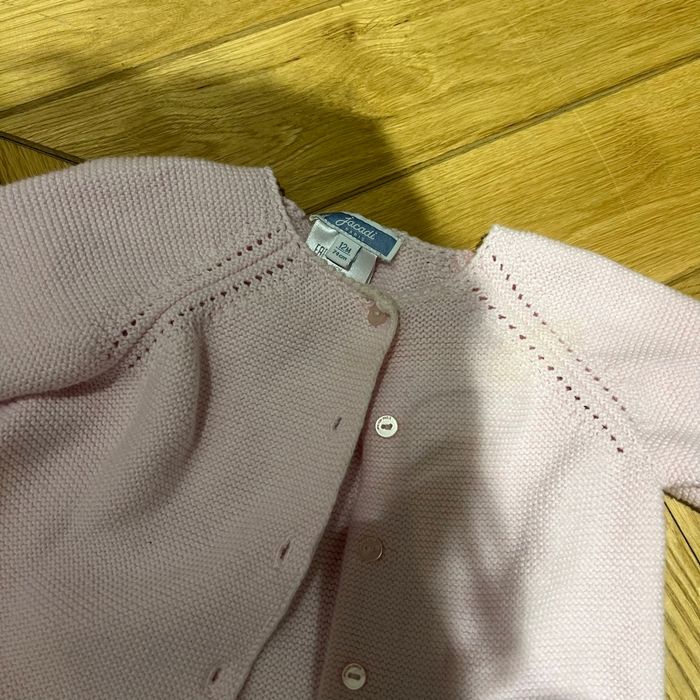 Cardigan 12m fille en cotton Jacadi rose pale - photo numéro 4