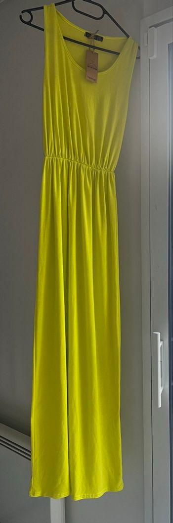 Robe longue jaune