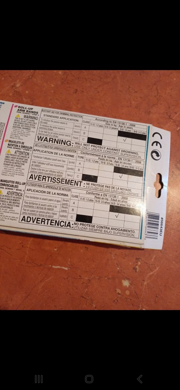 Brassards taille 3 / 6 ans - photo numéro 5