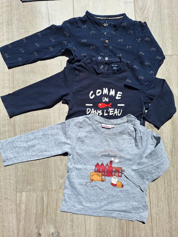 Lot de 4 t-shirt manche longues 18mois