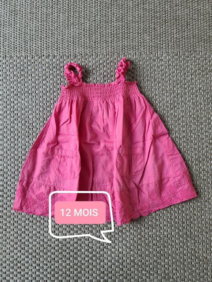 Robe légère rose - 12 mois