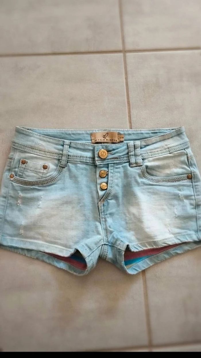 Short  en  jeans  taille 36 mychristy - photo numéro 2