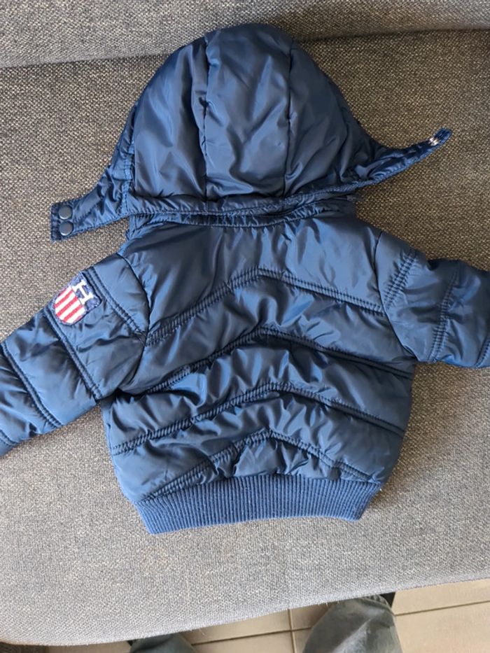 Manteau tommy Hilfiger bébé 6-9 mois marine - photo numéro 6