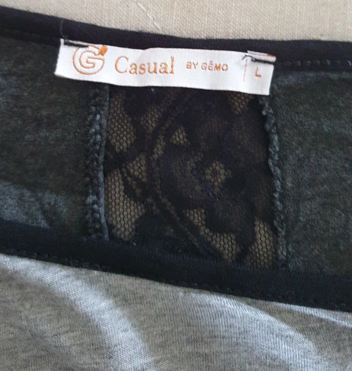 🧡 § Haut dentelle taille 40 L Gémo #emyfleury_40femme - photo numéro 4