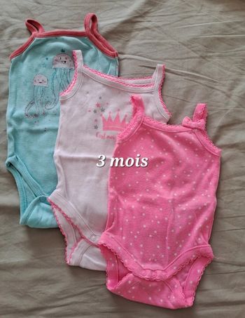 Lot 3 bodies été bretelles 