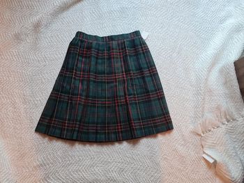 Jupe plissée carreaux vintage