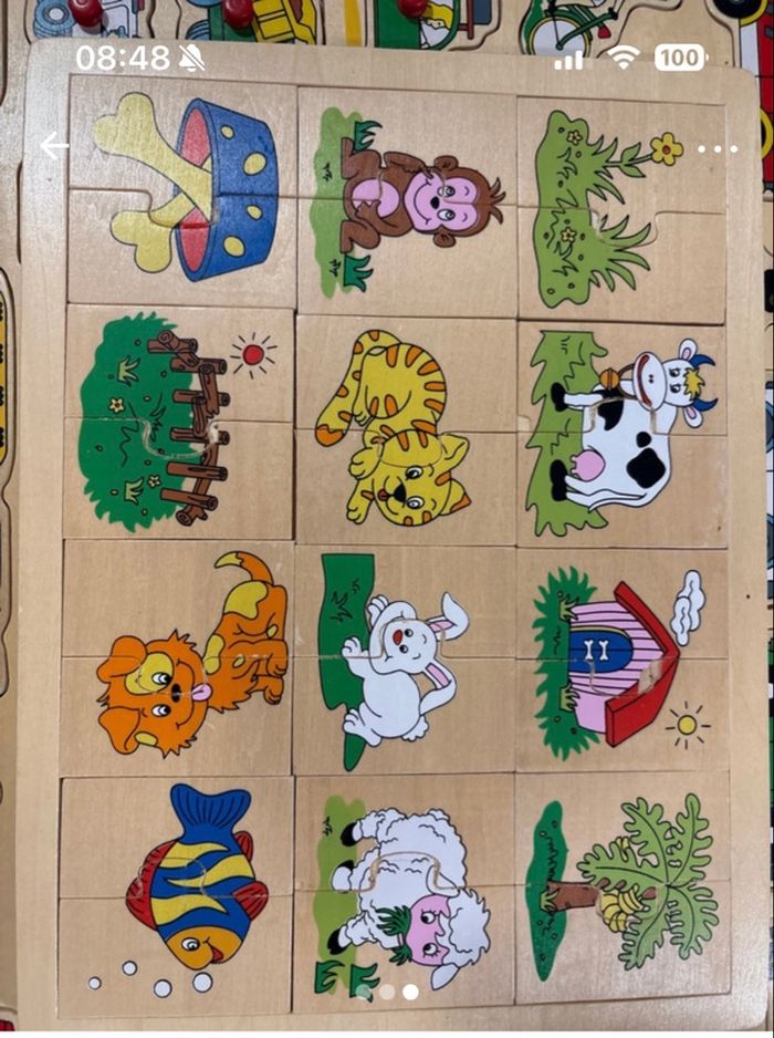 Lot puzzle en bois - photo numéro 2