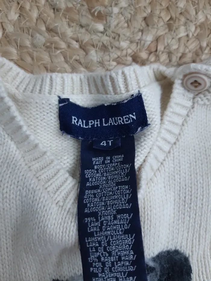 Pull chien dalmatien Ralph Lauren 4 ans - photo numéro 6