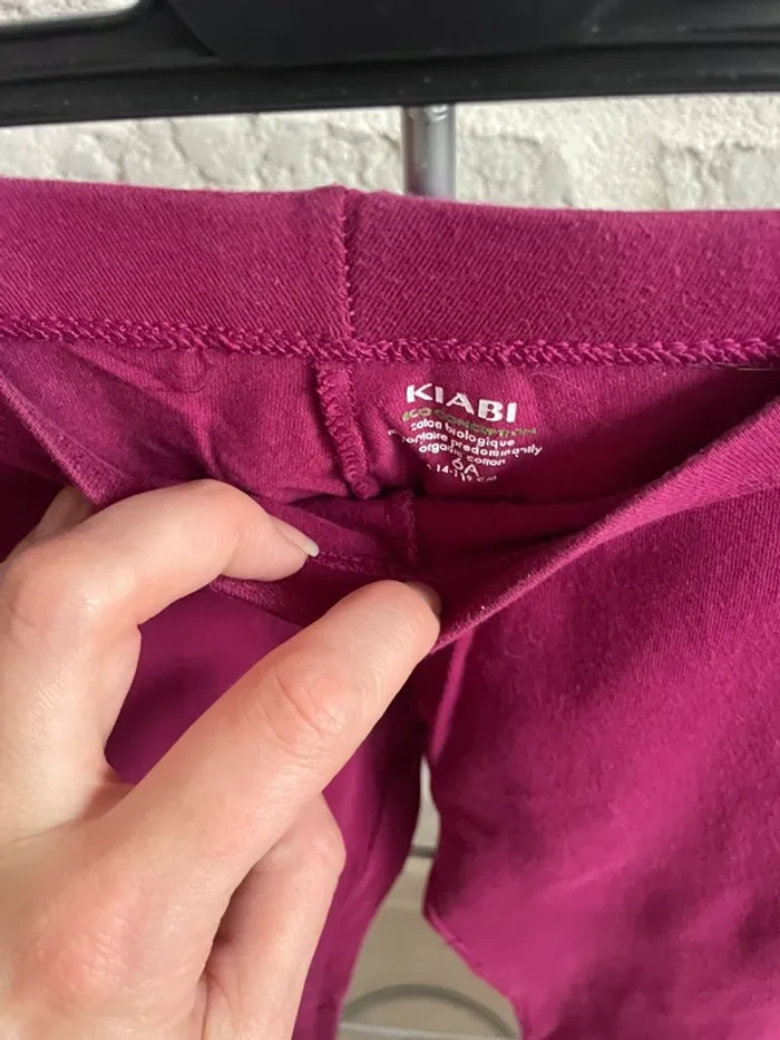 Leegings pantalon fille 6 ans kiabi colori fushia - photo numéro 3