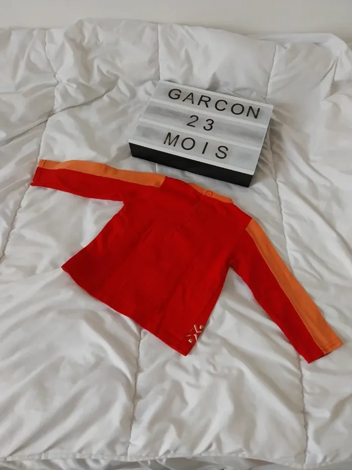 Tee-shirt manche longue garçon 23 mois - photo numéro 2