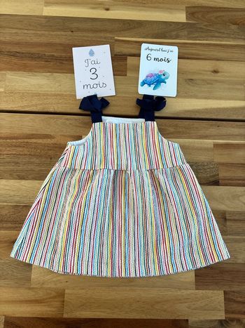 Robe rayures multicolores