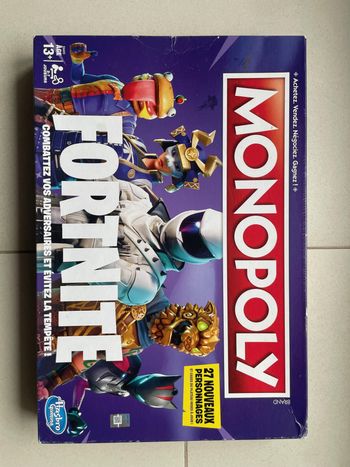 Jeu de société Monopoly fortnite complet, édition française.