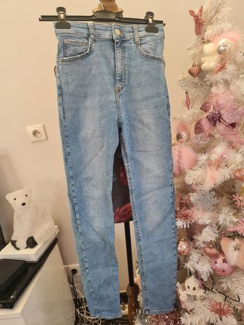 Jean slim taille haute