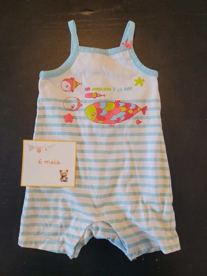 Lot robes & combishorts été fille 6 mois - photo numéro 9