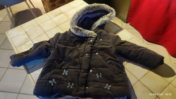 Manteau Vertbaudet gris foncé taille 3 ans