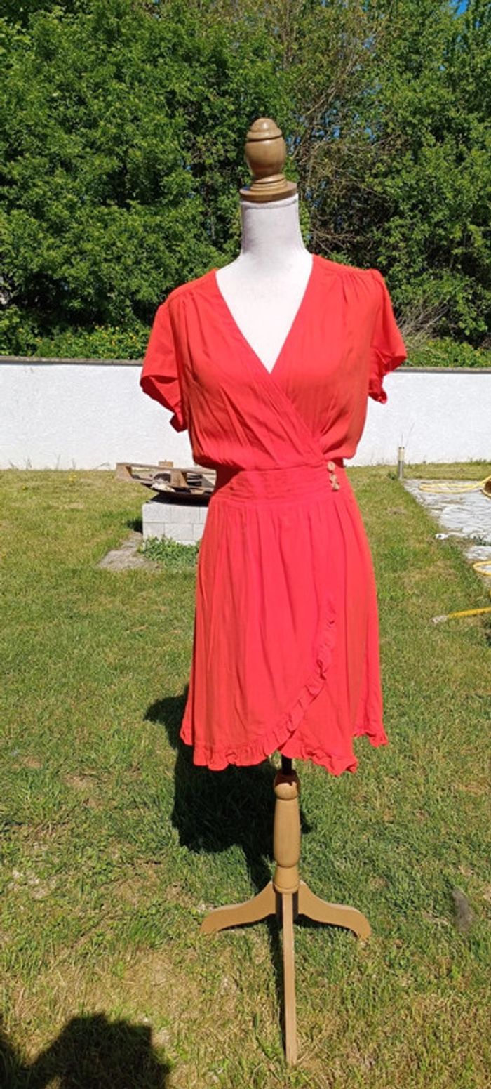 Robe portefeuille corail - photo numéro 6