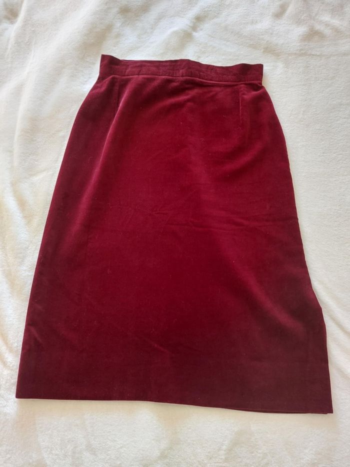 Jupe mi-longue en velours taille 36 - photo numéro 2