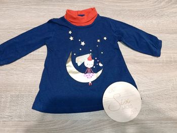 T-shirt manche longue 6mois fille