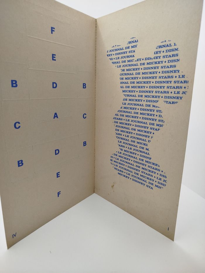 Maquette en carton Mickey - Le journal de Mickey - photo numéro 6