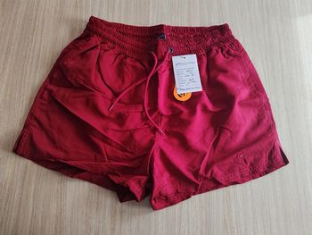 Short de bain bordeaux