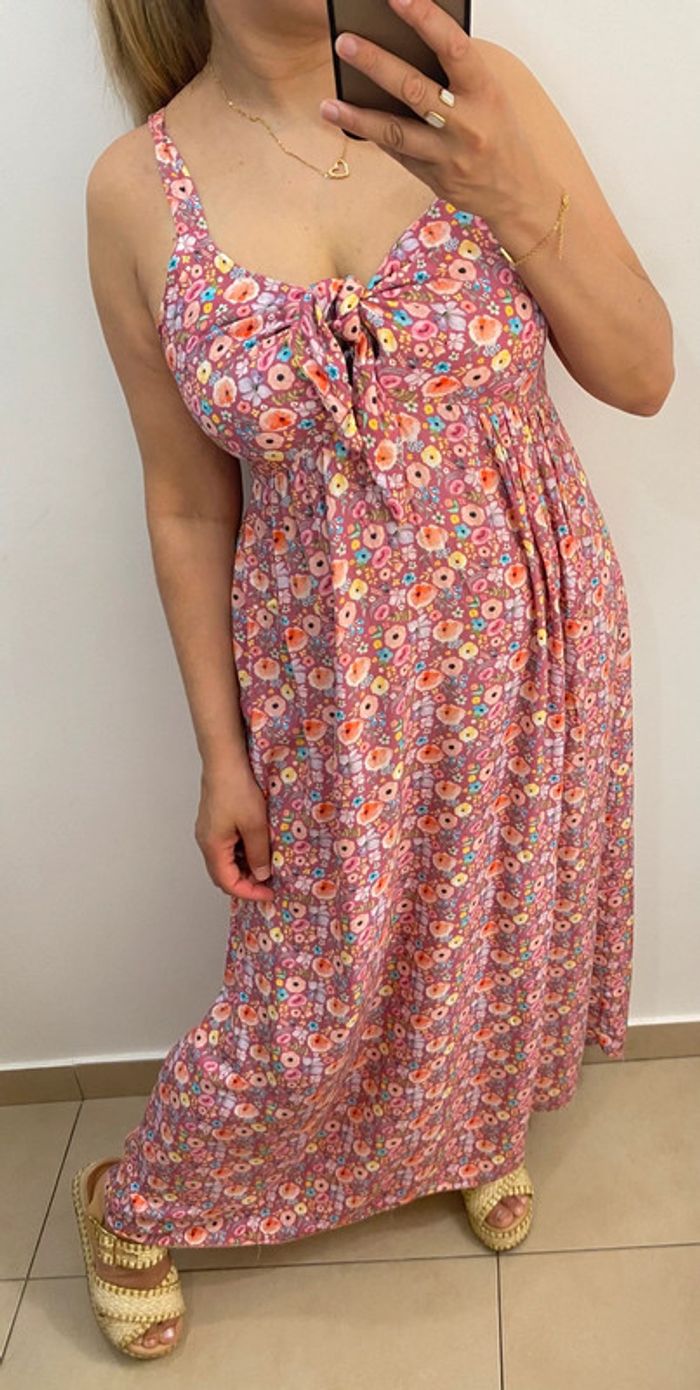 Robe longue fleurie taille 38 - photo numéro 4