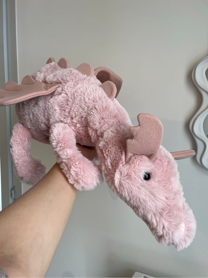 Enorme Peluche JEllYCAT HUGUE DRAGON ROSE 🩷 - photo numéro 2