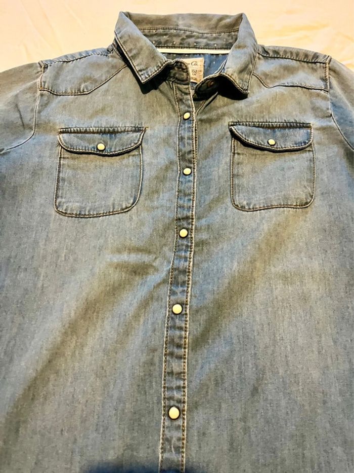 Chemise en Jean Denim Co - photo numéro 3