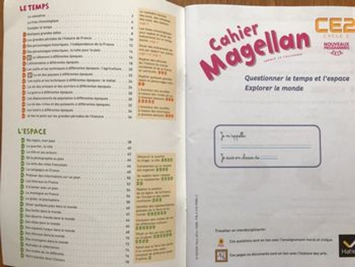 Magellan Questionner le temps et l'espace CE2 - cahier de l'élève - photo numéro 2