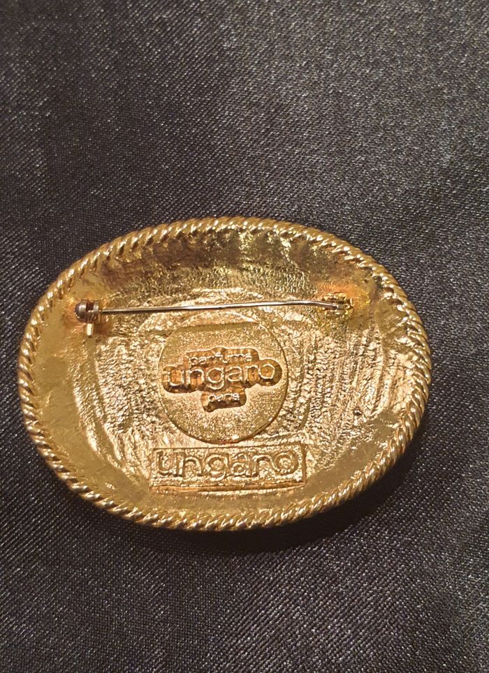 Broche vintage ~1980 "Ungaro" - photo numéro 3