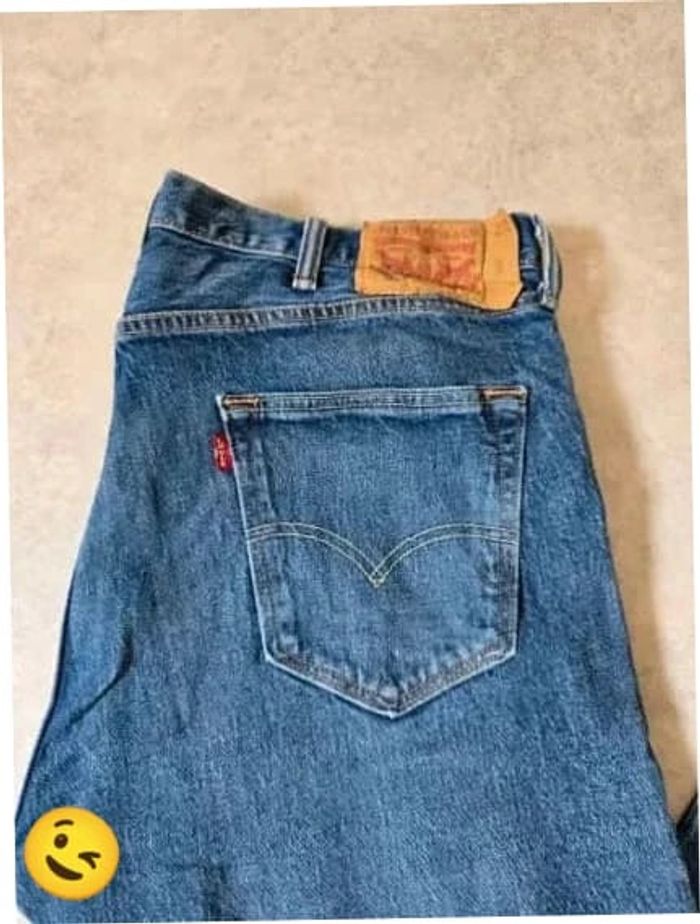 Jeans Levi's 501 W38 FR48 L30 coupe droite bleu Homme Men pan417b - photo numéro 2