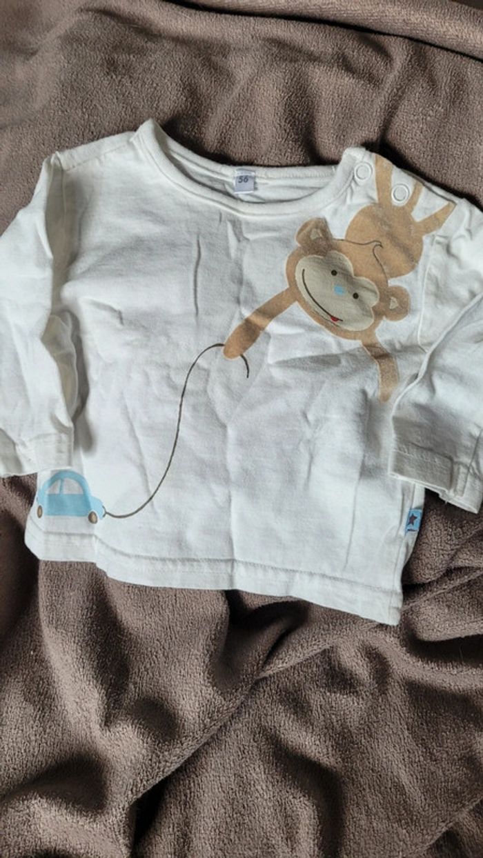 Haut manches longues 1 mois