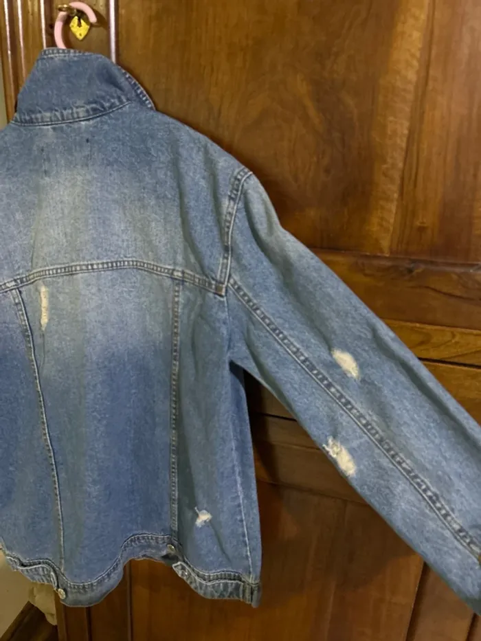 Veste en jeans stradivarius - photo numéro 5