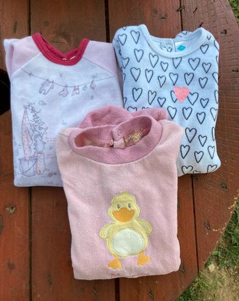 Lot 3 pyjamas hiver fille 3 mois
