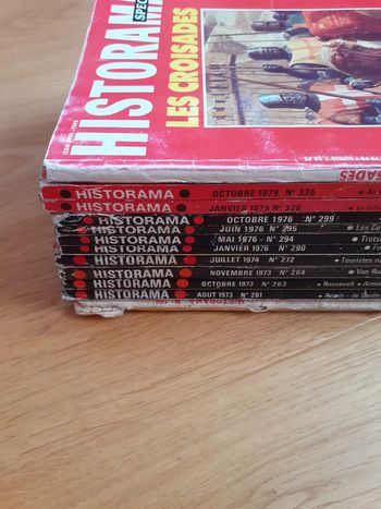 Historama n°18, 188, 261, 263, 264 - 1973, 272 - 1974, 290, 294, 295, 299 - 1976, 326, 335 - 1979