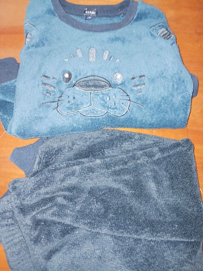 Pyjama velours lion 4 ans kiabi