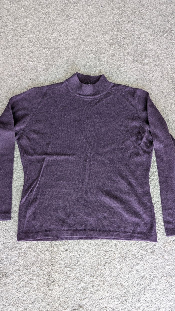Pull col roulé