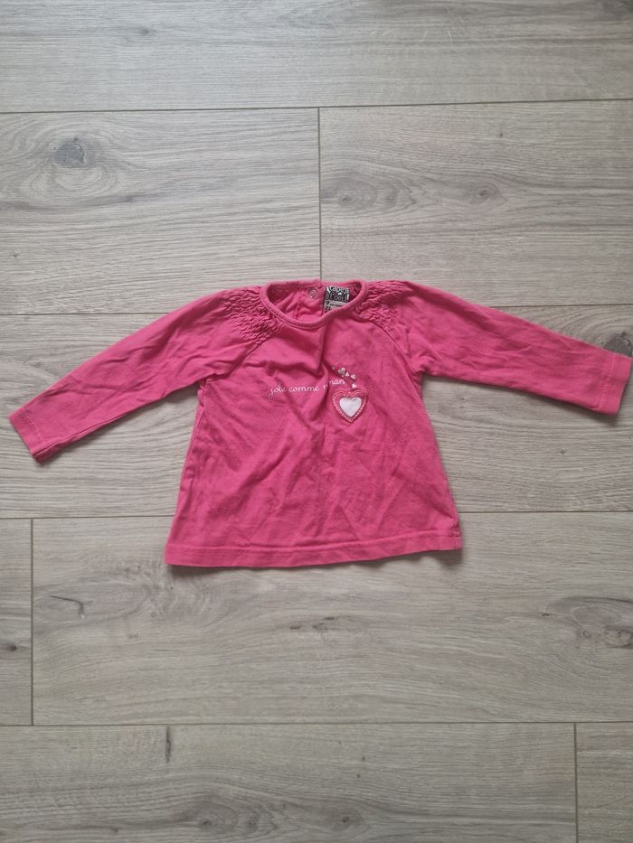 T-shirt manches longues Tape à l'oeil 9 mois